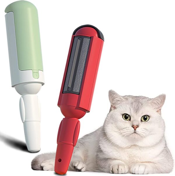 Pet Hair Remover Roller,Pack of 2 Reusable Animal Hair Removal Brush,Reusable Lint Roller,pet hair remover roller, Pet Hair for Cleaning Pet Hair on Sofas, Beds - Image 2