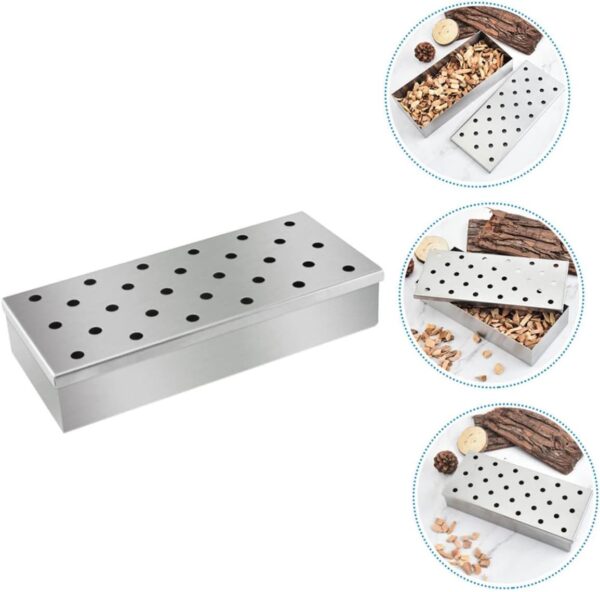 VICASKY Stainless Steel Pellet Smoker Box Bbq Tool Evenly Distributed Smoke Holes Transform Your Cooker Smoke Generator - Image 7