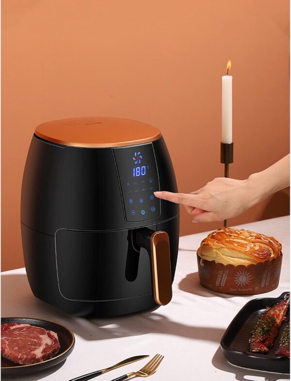 Air Fryer With 5.5L Frying Basket, Oil-free Cooking, Baking And Grilling, Smart Touch Timed Frying, Suitable For Ovens For 4-5 People - Image 8