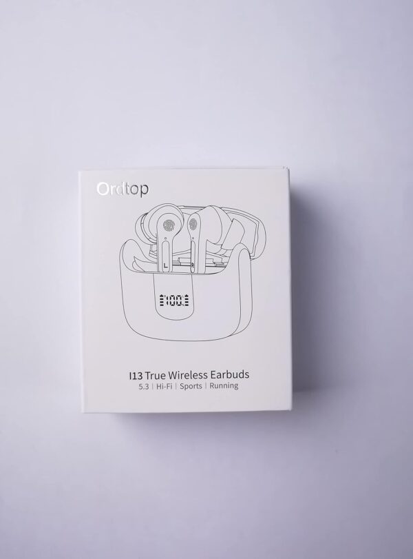 Wireless Earbuds, Wireless Headphones Bluetooth 5.3 Headphones with 4 ENC Mic, NEW 40H Bluetooth Earphones in Ear Deep Bass Noise Cancelling Bluetooth Earbuds Mini Ear Buds IP7 Waterproof LED Display - Image 10