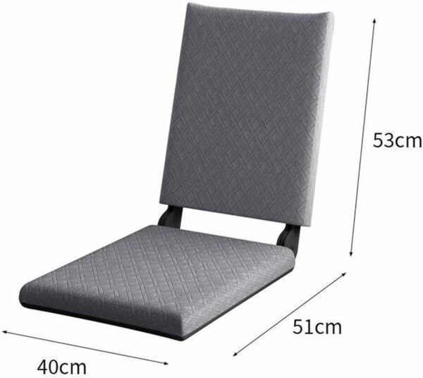 Portable Floor Chair with Backrest Multi Angle Adjustable Folding Seat for Games Meditation Classroom and Living Room - Image 3