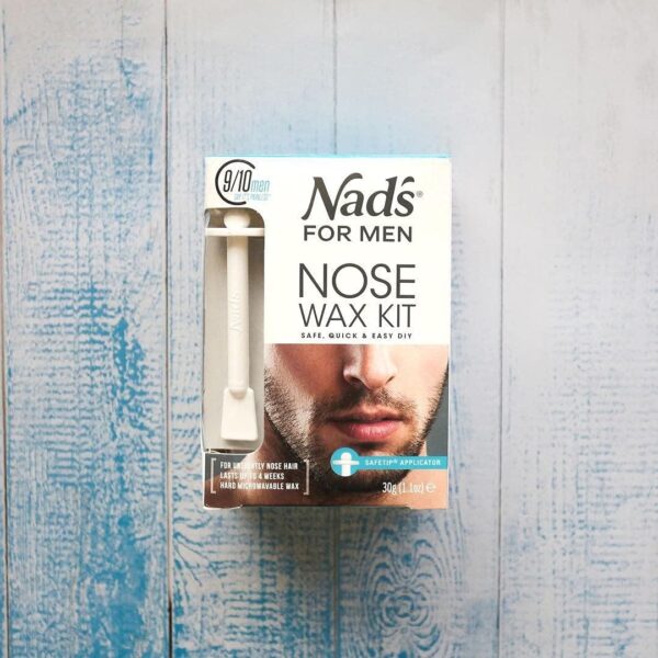 Nad's For Men Nose Waxing Kit, Nose Hair Removal, Nose Wax, Wax Kit Includes 30g Hard Wax, 4 Moustache Protectors, 6 Applicators, 3 Spatulas, 3 Antibacterial Wipes & 3 Post Wax Wipes - Image 9