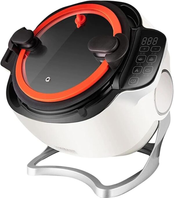 6l Full Automatic Cooking Machine Multi-Function Non-Stick Pan Stir-Fry Machine Cooker Touch Panel Cooker Robot,Non-Stick Pans Are Easy To Clean - Image 2