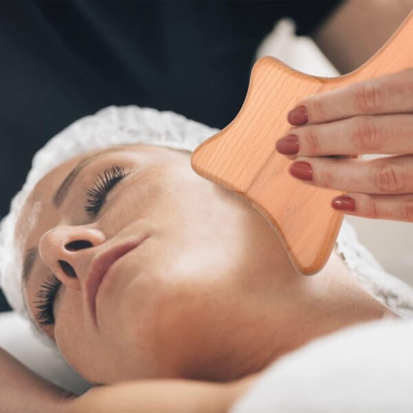 AOVNA Anti Cellulite Massage Tool Gua Sha Scraping Massage Tool Axe Wooden Massage Tool for Skin Tightening and Body Care - Image 5