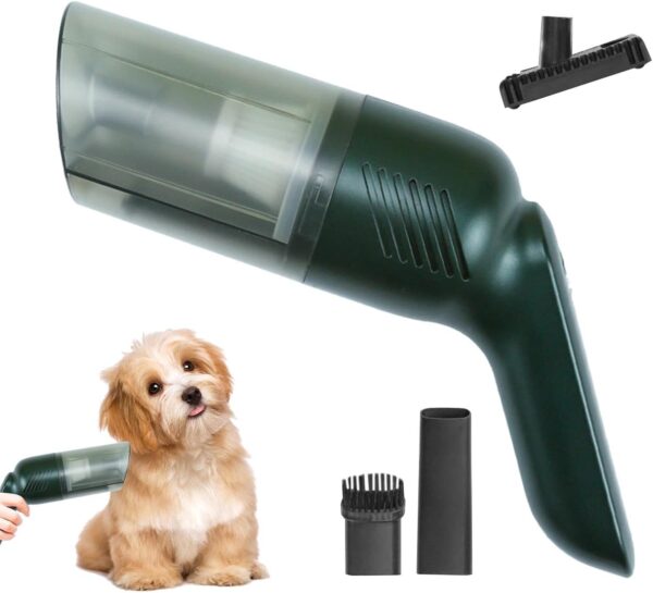 Dog Hair Vacuum | Cordless Grooming Vacuum For Shedding | Handheld Small Animals Lint Remover, Multifunctional Pet Grooming Supplies For Indoor Or Outdoor Use - Image 2