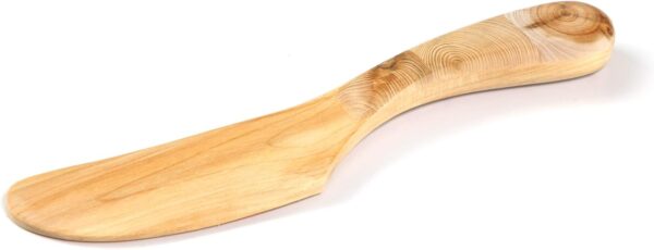 Handmade Eco-Friendly Natural Wooden Butter Knife from Juniper wood with mosaic handle - Image 2