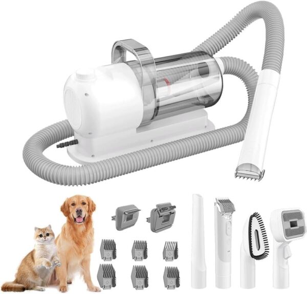 BANTASE Dog Grooming Kit With Vacuum, Dog Clippers, Suction 99% Pet Hair, Professional Pet Grooming Kit Proven Tools For Shedding Grooming, Cat Dog Grooming Vacuum Kit - Image 2