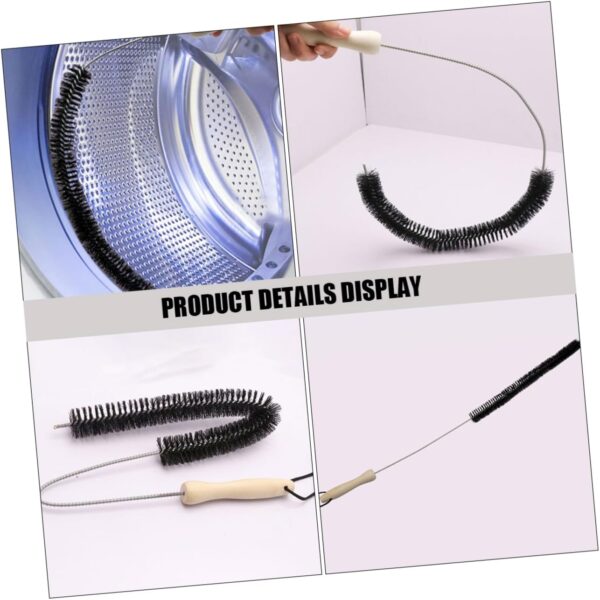 ROMISBABA Dryer Cleaning Brush for Washing Machines Pack Wooden Handle Deep Cleaning for Dryers Washers - Image 7