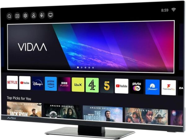Avtex V249DS 23.8” Full HD Smart TV/DVD with built-in HD satellite decoder for Caravans, Motorhomes, Campers & Marine - Image 2