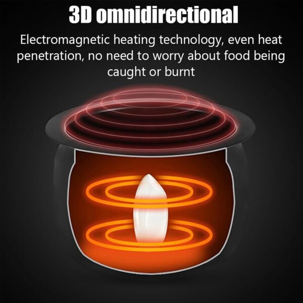 6l Full Automatic Cooking Machine Multi-Function Non-Stick Pan Stir-Fry Machine Cooker Touch Panel Cooker Robot,Non-Stick Pans Are Easy To Clean - Image 3