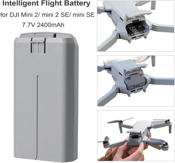 Intelligent Flight Battery, for DJI Mavic Mini 2 Mini 2 SE Mini SE Replacement Spare Battery, 2400mAh 40min Flight Time, Accessory for Drone, Multiple Safety Protection - Image 7