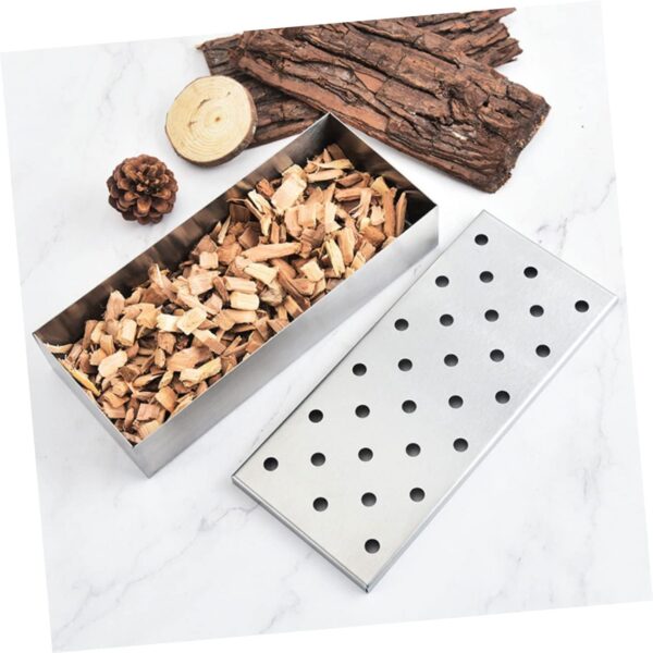 VICASKY Stainless Steel Pellet Smoker Box Bbq Tool Evenly Distributed Smoke Holes Transform Your Cooker Smoke Generator - Image 4
