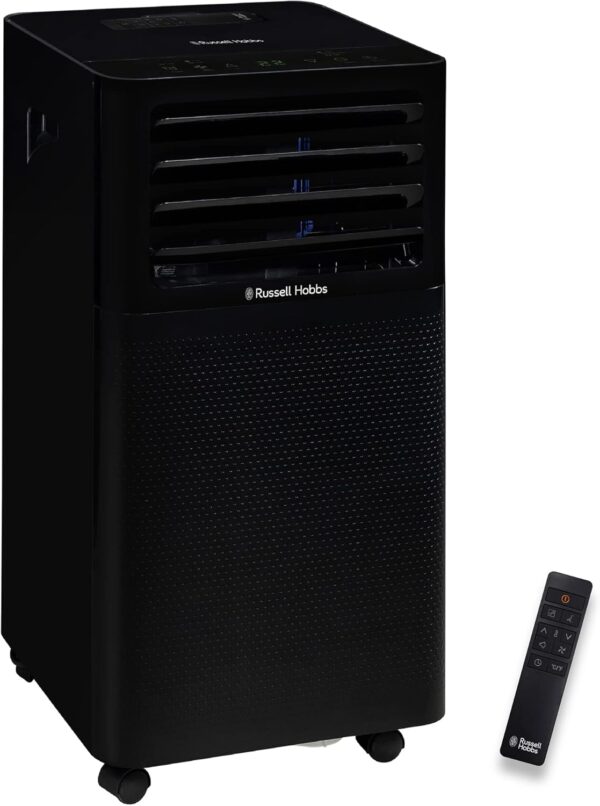 Russell Hobbs 3 in 1 Portable Air Conditioner, Air Cooler, Dehumidifier, 670 W, Cooling Fan with 2 Speeds, 1 Litre, Includes Window Seal Kit, Black, Suitable for Home & Office, RHPAC3001B - Image 2