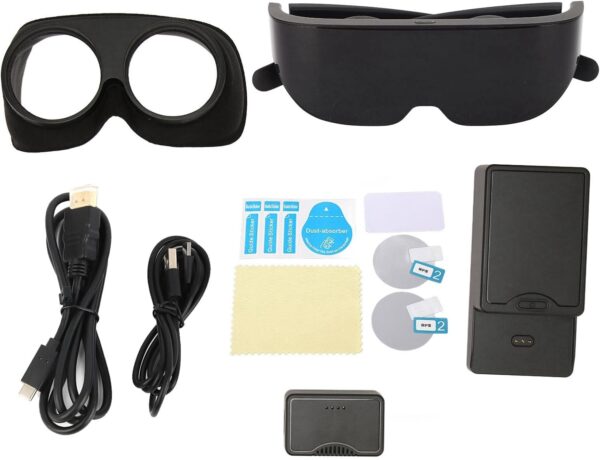 Smart VR Glasses, Smart Glasses VR Headset, 4K HD 3D IMAX Gaint Screen Myopia Friendly VR Goggles Virtual Reality Glasses for HDMI, for Game Video - Image 3