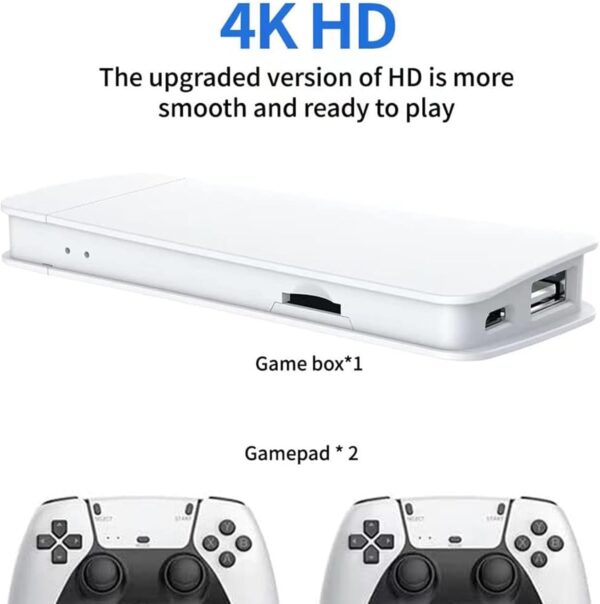 KANYUNCD Retro Game Console,Wireless Retro Game Stick,Built-in 9 Emulators,20,000+ Games,Game Stick 4k HDMI Output 2.4GHz Wireless Controller,Suitable for Birthday Gift Easter Gift - Image 5