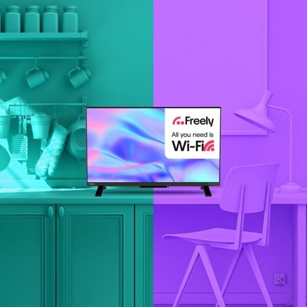 Toshiba 32 inch WV2553DB HD Ready Smart VIDAA TV, HDR, Freely, Disney plus, Prime Video, Netflix, Dolby Audio, Works with Alexa, Works with Google Assistant, VIDAA Voice - Image 8