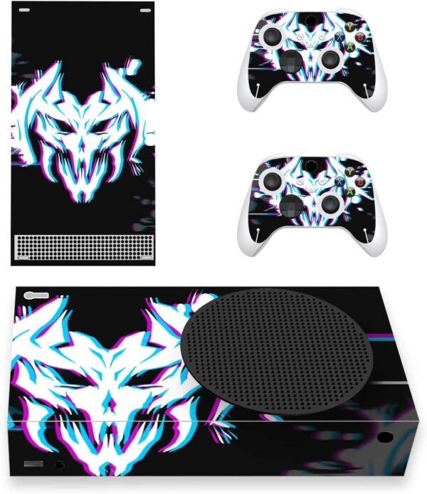 PlayVital Glitch Demons Custom Vinyl Skins for Xbox Series S, Wrap Decal Cover Stickers for Xbox Series S Console Controller - Image 2