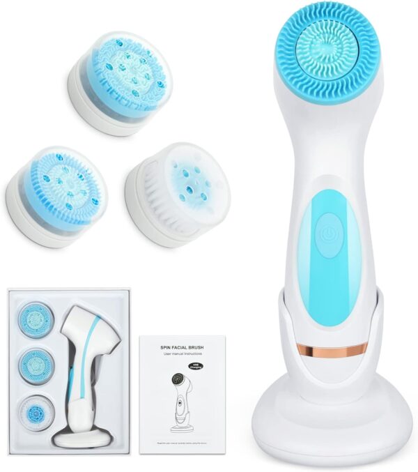 Facial Cleansing Brush Electric USB Charging Multi-Function Face Washing Instrument Silicone Face Brush Cleansing Sonic Cleansing Brush - Image 2
