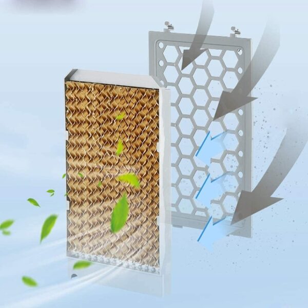 Air Cooler for Home Office Air coolers Evaporative Coolers, Evaporative Misting Humidifier With Remote Control Portable Air Conditioner Fan And Bladeless Noiseless Fan,For Office, Dorm, Room - Image 7