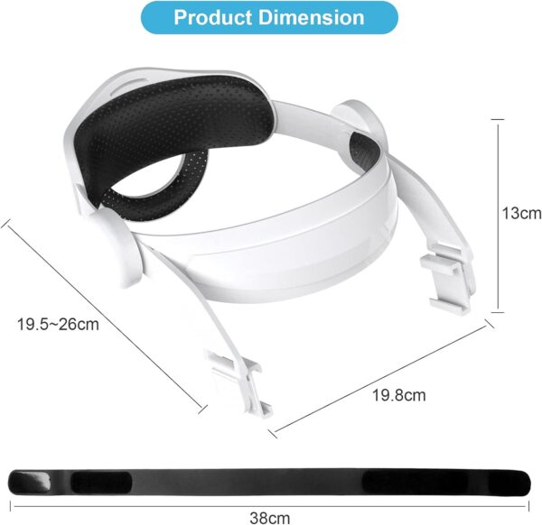 LICHIFIT Halo Strap for Oculus Quest 2, Adjustable Headband VR Headwear Rotatable Head Strap Replacement Elite Strap for Oculus Quest 2 VR Headset Accessories - Image 7