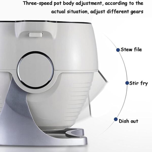6l Full Automatic Cooking Machine Multi-Function Non-Stick Pan Stir-Fry Machine Cooker Touch Panel Cooker Robot,Non-Stick Pans Are Easy To Clean - Image 5