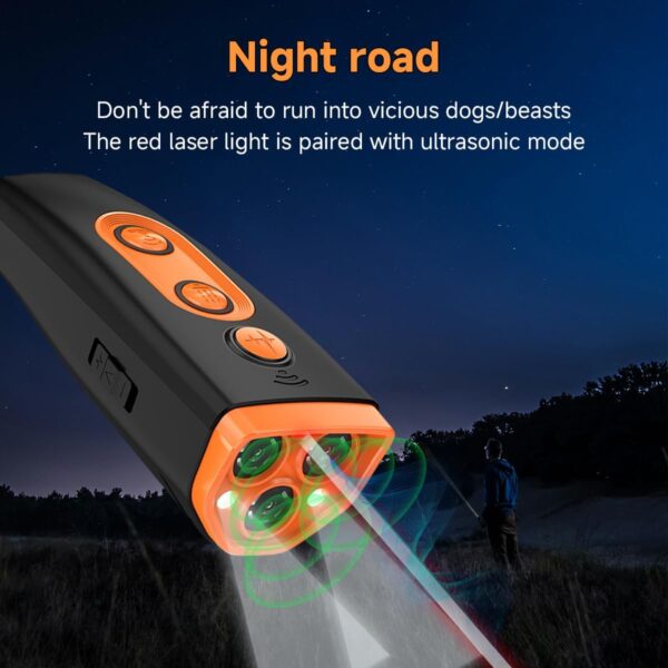 Dog Bark Deterrent Devices,Rechargeable Anti Barking Device for Dogs,With 3X Sonic Emitters Long Range Barkguard,Alternative to Painful Dog Training Collars and BarkCollars - Image 3