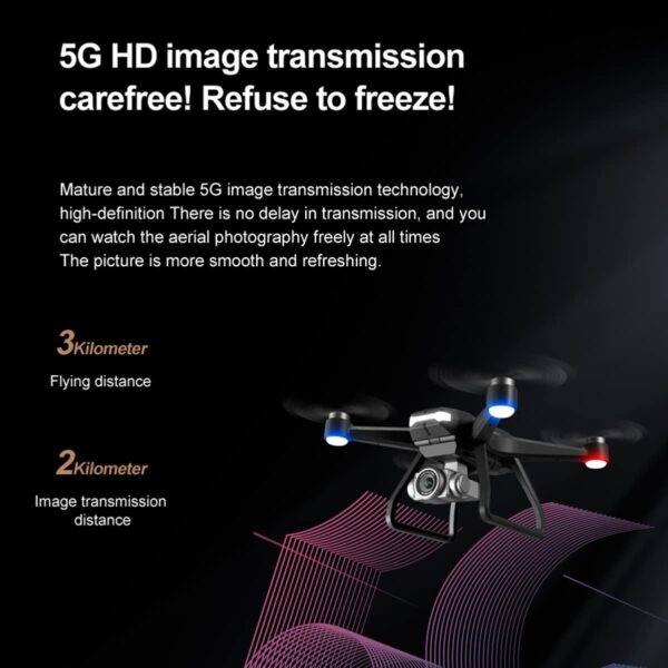 Foldable RC Quadcopter for Beginners, F11 Pro Mini Drones with cameras are for beginners with Camera, GPS Drones with cameras are for beginners with Dual Camera, Led Night Light, GPS/Optical - Image 4