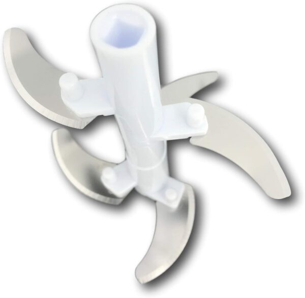 Hand Chopper Manual Food-Processor - Pull String to Slice Vegetables, Onions, Garlic, Meat, Nuts in Seconds - Curved Stainless Steel Removable Blades, Non-Slip Base, BPA-Free, Dishwasher-safe. - Image 9