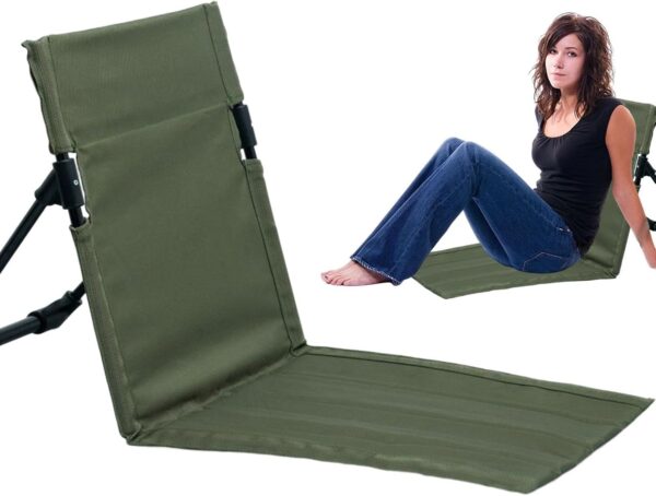 Legless Beach Chair - Portable Sand Chair, Lightweight Foldable Seat | Travel Integrated Backrest Chair, Comfortable Low Profile Chair for Camping, Outdoor Events, and Relaxing on The Beach - Image 8