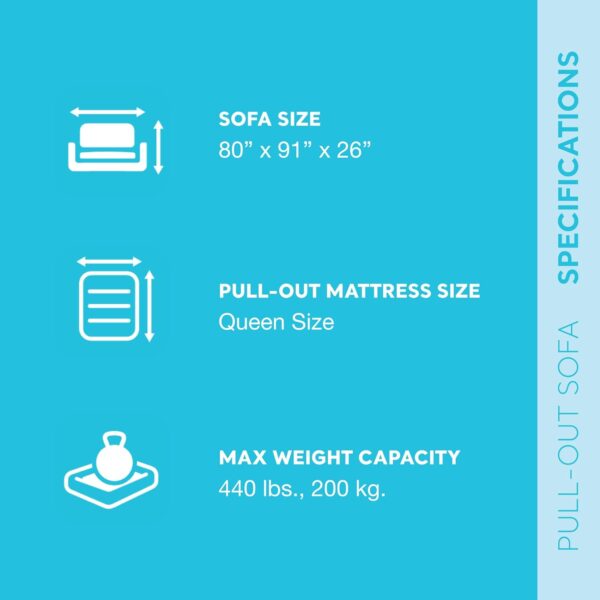 Intex 2 in 1 Inflatable Pull Out Sofa and Queen Size Air Bed Mattress with Cup Holders for Indoor and Outdoor Use for Adults (2 Pack), Charcoal Gray - Image 3