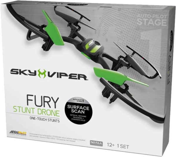 Sky Viper Fury Stunt Drone with Surface Scan Technology, Professional-grade Firmware Provides Simple and Stable Flight for Beginners and Hobbyists, Includes Camera Sensor - Image 8