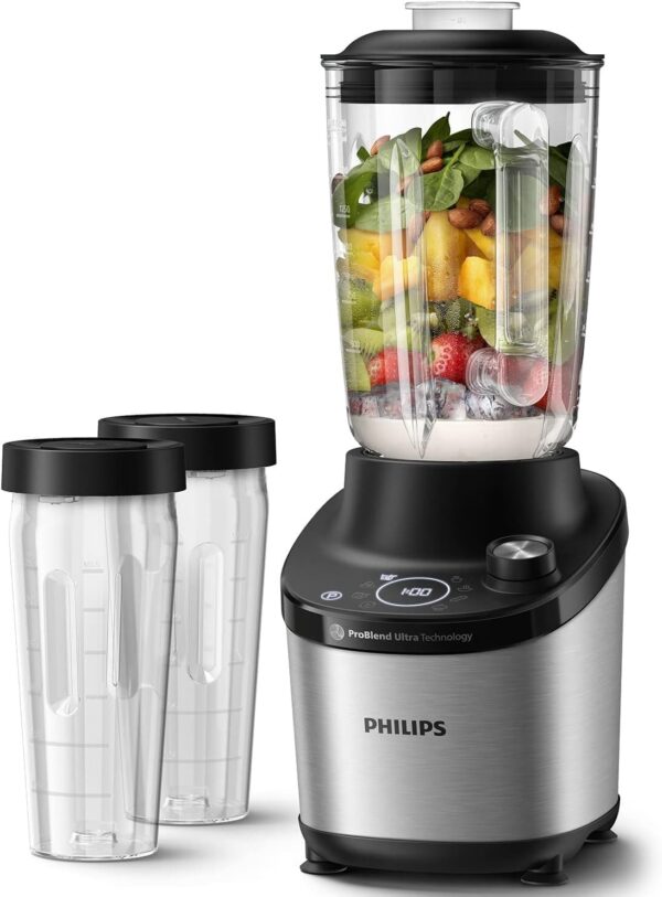 Philips Blender 7000 Series, ProBlend Ultra Technology, 1500 W Motor, 2L Capacity Jar, Quick Select Programs, with 2 BPA-free Tritan tumblers, HomeID app (HR3760/10) - Image 2