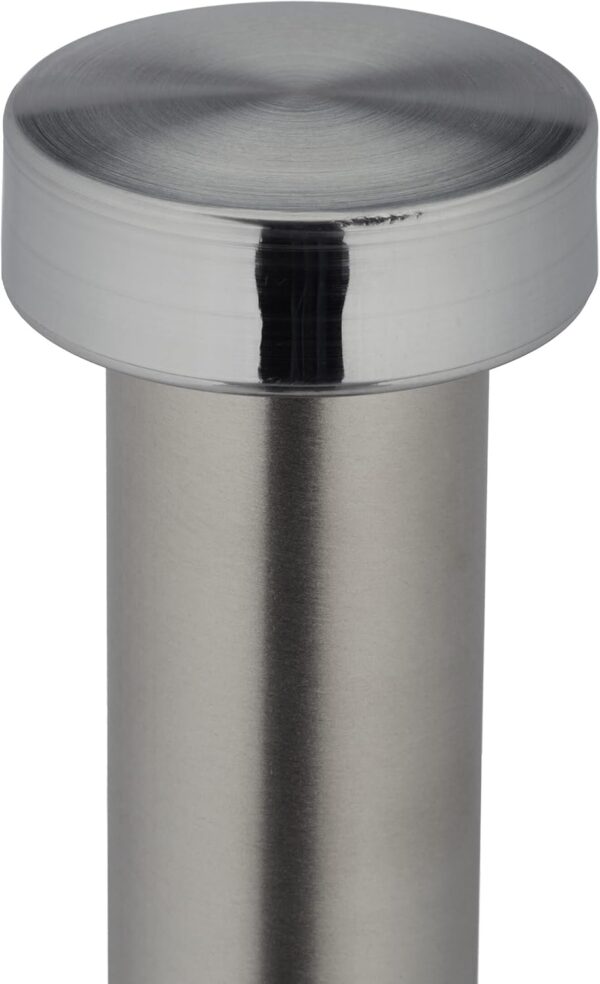 Relaxdays Kitchen Roll Holder, Stable, Stainless Steel, Paper Towel Counter Stand, HxØ: 33x15 cm, Silver/Black - Image 7