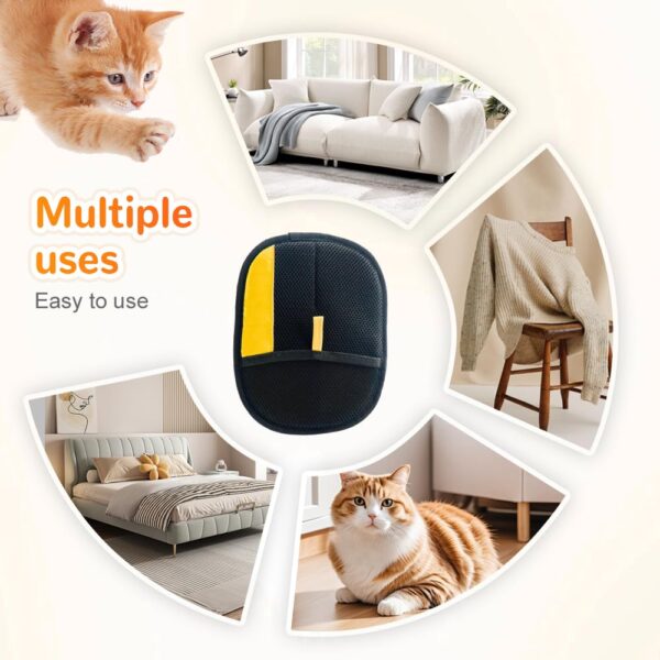 Pet Hair Remover, 2025 New Cat Dog Hair Remover, Cat Grooming Glove, Static Removal Gloves Pet Hair, Versatile Grooming Gloves for Washing, Deshedding (1) - Image 7