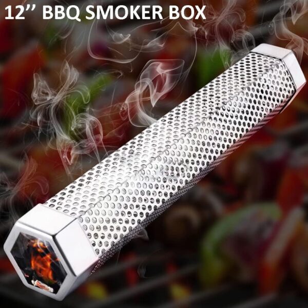 Smoke Tube - 12'' Premium BBQ Smoke Tube for Pellet Grill 5 Hours of Billowing Smoke, Stainless Steel Pellet Smoker Tube for All Grill or Smoker, Hot or Cold Smoking - Image 3