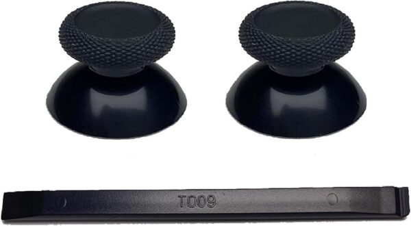 BODYA 2Pcs Joystick Caps for Meta Oculus Quest 2 Controller Analog Thumbsticks Mushroom Caps Black - Image 2