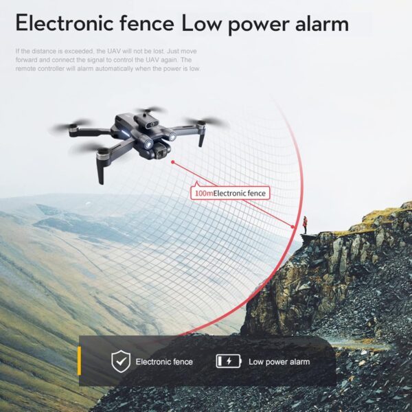 Goolsky Quadcopter with Camera LS-S1S 4K Dual WIFI 2.4G Brushless 6-Axis Gyro Optical Flow Positioning, Gesture Photography, Obstacle Avoidance, Trajectory Flight, Headless Mode Foldable 2 Battery - Image 7