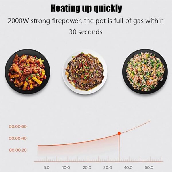 6l Full Automatic Cooking Machine Multi-Function Non-Stick Pan Stir-Fry Machine Cooker Touch Panel Cooker Robot,Non-Stick Pans Are Easy To Clean - Image 4