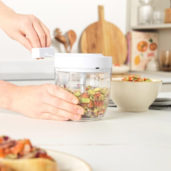 Salter BW12922EU7 Manual Food Chopper – Pull Cord Multifunctional Vegetable Cutter, Mincer for Garlic, Onion, Chillies, Herbs, Pull String Food Processor Dicer for Salad/Salsa, Stainless Steel Blade - Image 7