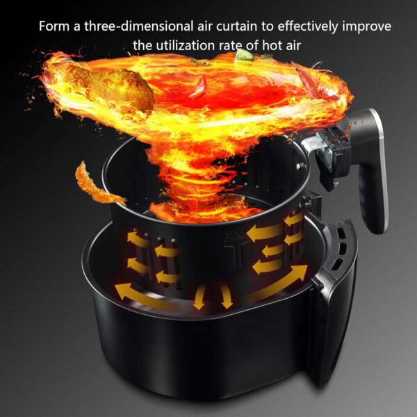 PADG Air fryer, household large-capacity electric fryer, automatic multi-function French fries machine Maximum temperature 200° - Image 6