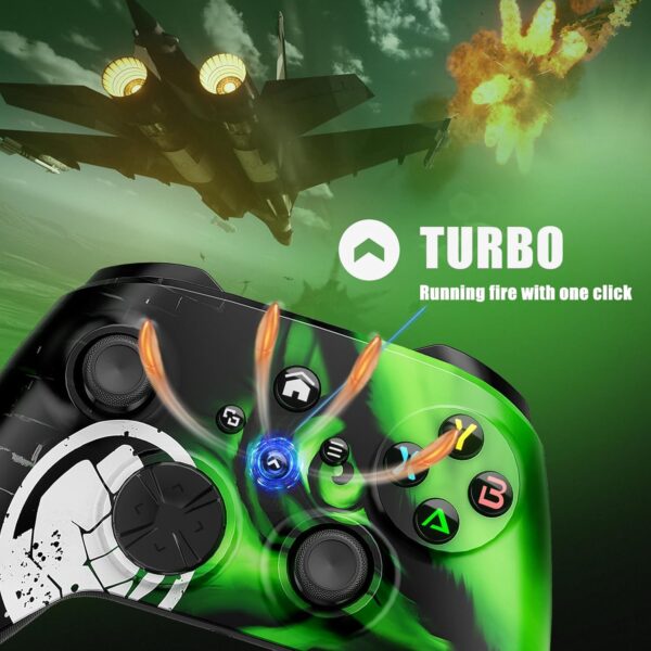 Nonbliep Compatible with Xbox Controller, for Xbox Series X|S, Xbox One X|S, Steam, PC, Special Edition Custom Wireless Controller with 3.5mm Audio Jack/Dual Vibration/Turbo Need to Upgrade - Image 6