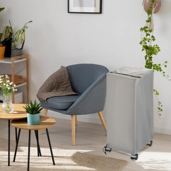 Portable Air Conditioners Cover for TEMEIKE AC Unit, Anti-Dust Evaporative Cooler Storage Bags, Indoor Heavy Duty Waterproof Swamp Cooler Cover AC Protection Cover with Accessories Pocket (Gray) - Image 8