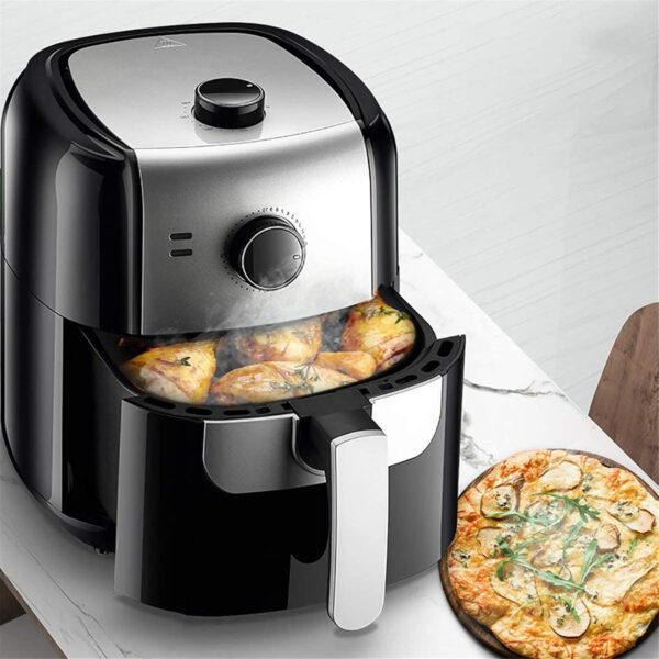 Dbtxwd Low Fat Cooking Air Fryer (1400W 6L) with Rapid Air Circulation System Mechanical Control Timer and Fully Adjustable Temperature Control for Healthy Oil Free - Image 3