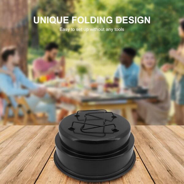 Shineyoo Portable BBQ Grill - Small Charcoal Barbecue with Insulated Bag for Camping, Outdoor, Travel & Garden - Black, 26 × 26 ×18cm - Image 6