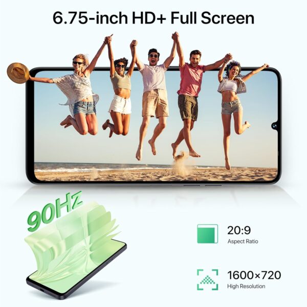 UMIDIGI G9 5G Mobile Phones, Android 14 Smartphone, 12(6+6) GB +128GB/1TB, 6.75" HD+ 90Hz Display Phones, 50MP Camera, Sim Free Unlocked Mobile Phone, 5000mAh, Dual SIM/FaceID/Fingerprint/GPS, Black - Image 8