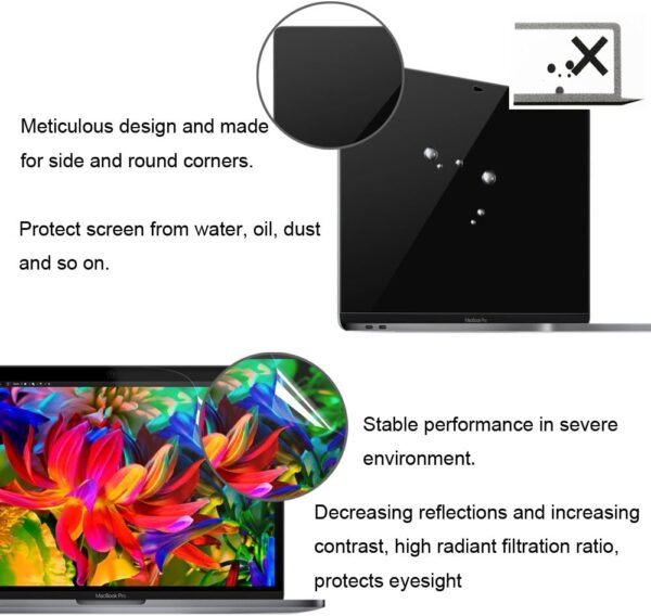 ProElife 2-Pack Screen Protector for 2021-2018 Macbook Air 13 inch M1 A2337/A2179/A1932 & 2022-2016 Macbook Pro 13 inch M2 M1 A2338/A2289/A2251/A2159/A1706/A1989 (Clear) - Image 6