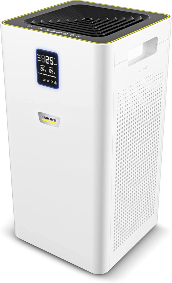 Kärcher Air Purifier AF 50, Flow Rate: 520 m³/h, Room Size: 50 m², Filtration Power: Removes 99.95% of Particles up to 0.3 μm Type Dust, Pollen & Allergens, Auto Mode & Night - Image 2