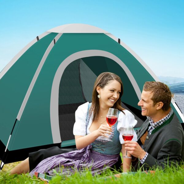 RISEPRO Portable Camping Tent, 2 Person Lightweight Tent, Waterproof Windproof, UV Protection, Perfect for Beach, Outdoor, traveling, hiking, camping, hunting, fishing, etc DC - Image 5
