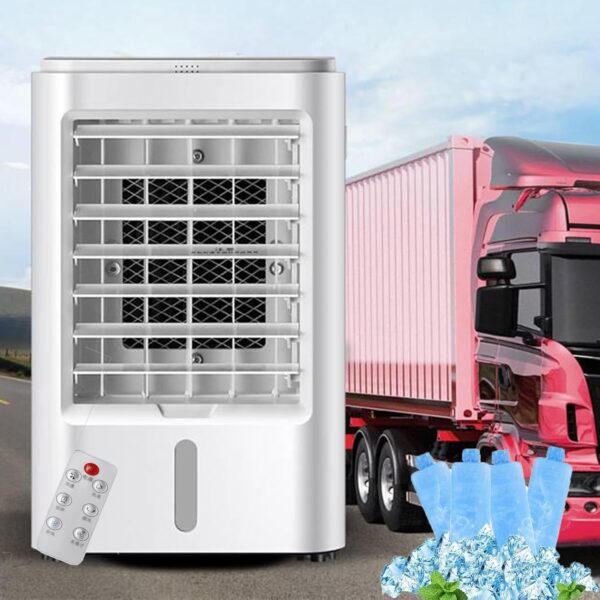 Mini RV Air Conditioner, Portable Air Conditioners Fan, Evaporative Air Cooler with 3 Wind Speeds & 3 Timers, Cooling Fan for Camper Van Truck,12V - Image 2