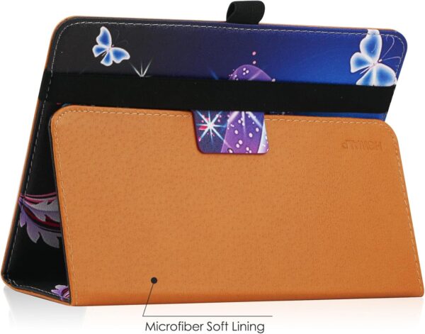 HGWALP Universal Case for 7-8 inch Tablet, Stand Folio Case with Adjustable Silicon Band and Stand - Image 5
